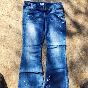 So Skinny Jeans Women's Size 15, Med Blue, Straight Leg